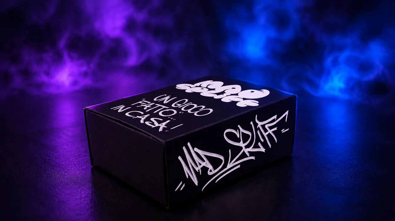 La scatola nera di Mad Spliff con il logo e la tag